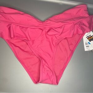 Time and Tru L 12/14 NWT Women’s Pink Frilly Bikini Bottoms